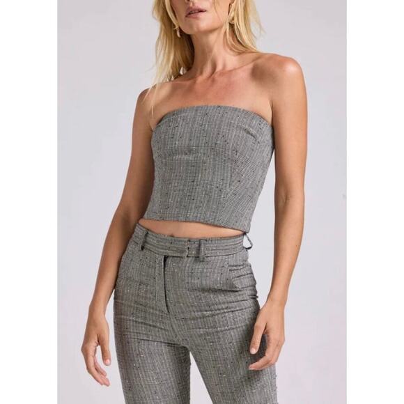 Generation Love Jennifer Plaid Bustier Top size XS - Picture 3 of 9